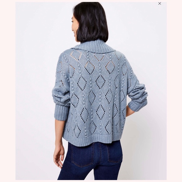 LOFT Shimmer Bobble Turtleneck Sweater - Picture 3 of 3